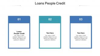 Loans people credit ppt powerpoint presentation slide download cpb