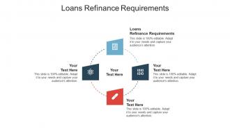 Loans refinance requirements ppt powerpoint presentation file graphics example cpb