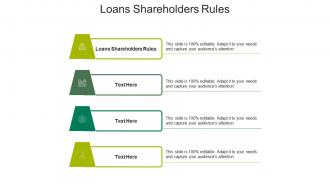 Loans shareholders rules ppt powerpoint presentation ideas graphics template cpb
