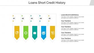 Loans short credit history ppt powerpoint presentation pictures portfolio cpb