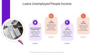 Loans Unemployed People Income In Powerpoint And Google Slides Cpb