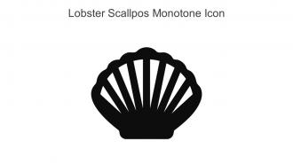 Lobster Scallpos Monotone Icon In Powerpoint Pptx Png And Editable Eps Format