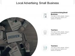 Local advertising small business ppt powerpoint presentation summary slide cpb
