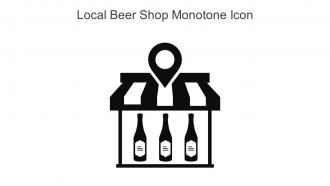 Local Beer Shop Monotone Icon In Powerpoint Pptx Png And Editable Eps Format