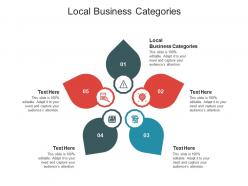 Local business categories ppt powerpoint presentation outline slide download cpb