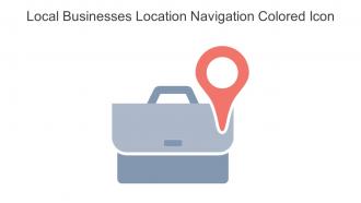 Local Businesses Location Navigation Colored Icon In Powerpoint Pptx Png And Editable Eps Format