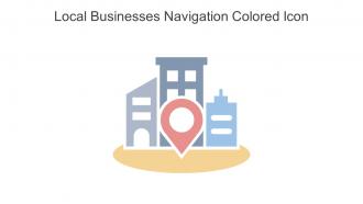 Local Businesses Navigation Colored Icon In Powerpoint Pptx Png And Editable Eps Format