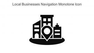 Local Businesses Navigation Monotone Icon In Powerpoint Pptx Png And Editable Eps Format