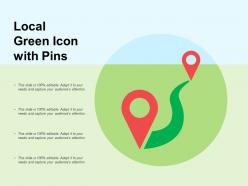 Local green icon with pins