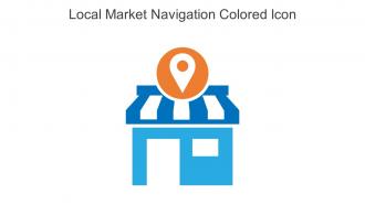 Local Market Navigation Colored Icon In Powerpoint Pptx Png And Editable Eps Format