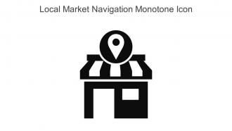 Local Market Navigation Monotone Icon In Powerpoint Pptx Png And Editable Eps Format