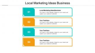 Local marketing ideas business ppt powerpoint presentation pictures background cpb