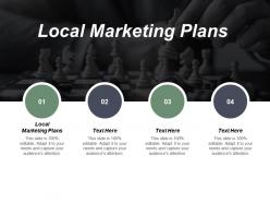 Local marketing plans ppt powerpoint presentation file guide cpb