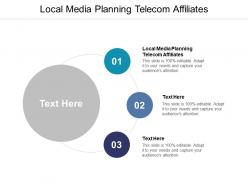 Local media planning telecom affiliates ppt powerpoint presentation visual aids backgrounds cpb