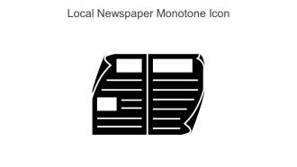 Local Newspaper Monotone Icon In Powerpoint Pptx Png And Editable Eps Format