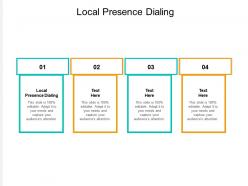 Local presence dialing ppt powerpoint presentation ideas graphics pictures cpb