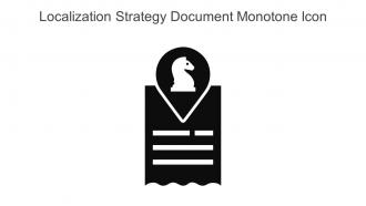 Localization Strategy Document Monotone Icon In Powerpoint Pptx Png And Editable Eps Format