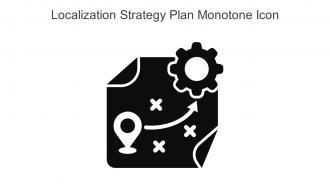 Localization Strategy Plan Monotone Icon In Powerpoint Pptx Png And Editable Eps Format