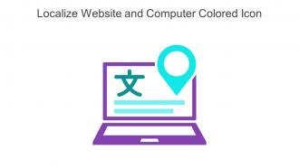 Localize Website And Computer Colored Icon In Powerpoint Pptx Png And Editable Eps Format