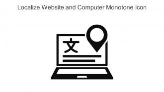 Localize Website And Computer Monotone Icon In Powerpoint Pptx Png And Editable Eps Format