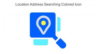 Location Address Searching Colored Icon In Powerpoint Pptx Png And Editable Eps Format