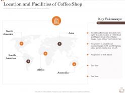 Location and facilities of coffee shop business strategy opening coffee shop ppt pictures