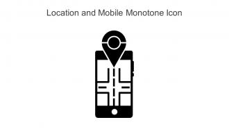 Location And Mobile Monotone Icon In Powerpoint Pptx Png And Editable Eps Format