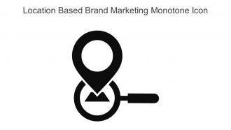 Location Based Brand Marketing Monotone Icon In Powerpoint Pptx Png And Editable Eps Format