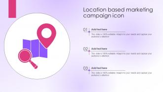 Location Based Marketing Campaign Icon