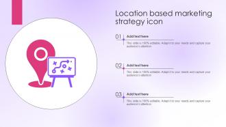 Location Based Marketing Strategy Icon