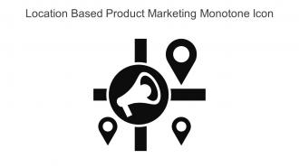 Location Based Product Marketing Monotone Icon In Powerpoint Pptx Png And Editable Eps Format