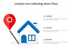 Location icon indicating home place