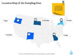Location map of the sampling sites ppt powerpoint gallery summary