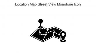 Location Map Street View Monotone Icon In Powerpoint Pptx Png And Editable Eps Format