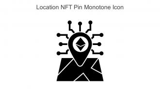 Location NFT Pin Monotone Icon In Powerpoint Pptx Png And Editable Eps Format