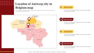 Location Of Antwerp City In Belgium Map