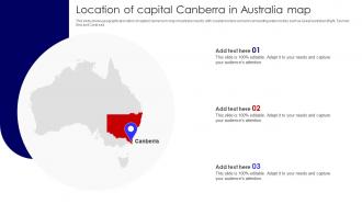 Location Of Capital Canberra In Australia Map