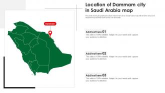 Location Of Dammam City In Saudi Arabia Map