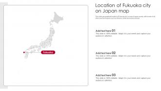 Location Of Fukuoka City On Japan Map