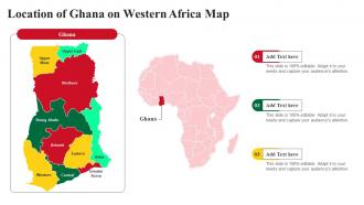 Location Of Ghana On Western Africa Map