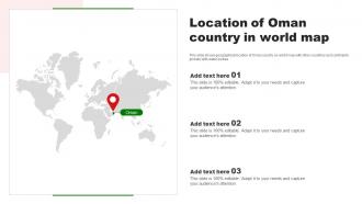 Location Of Oman Country In World Map