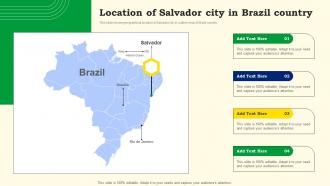 Location Of Salvador City In Brazil Country