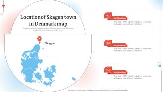 Location Of Skagen Town In Denmark Map