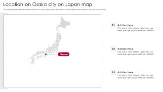 Location On Osaka City On Japan Map