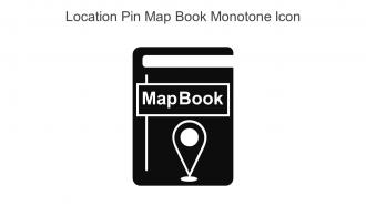 Location Pin Map Book Monotone Icon In Powerpoint Pptx Png And Editable Eps Format
