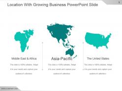 Location with growing business powerpoint slide