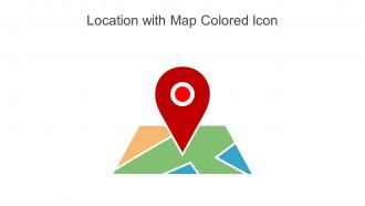 Location With Map Colored Icon In Powerpoint Pptx Png And Editable Eps Format