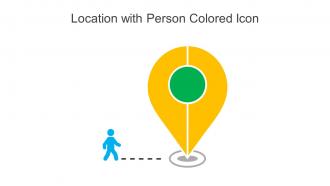 Location With Person Colored Icon In Powerpoint Pptx Png And Editable Eps Format