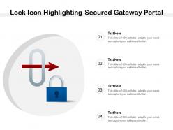 Lock Icon Highlighting Secured Gateway Portal
