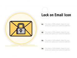 Lock on email icon